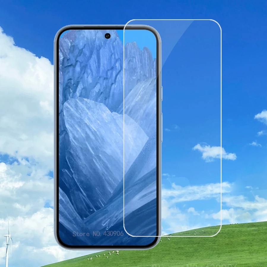 3 piezas para Pixel 9 Protector de pantalla cobertura de pantalla para Google Pixel 9 borde de película de vidrio templado transparente 9H - imagen 3