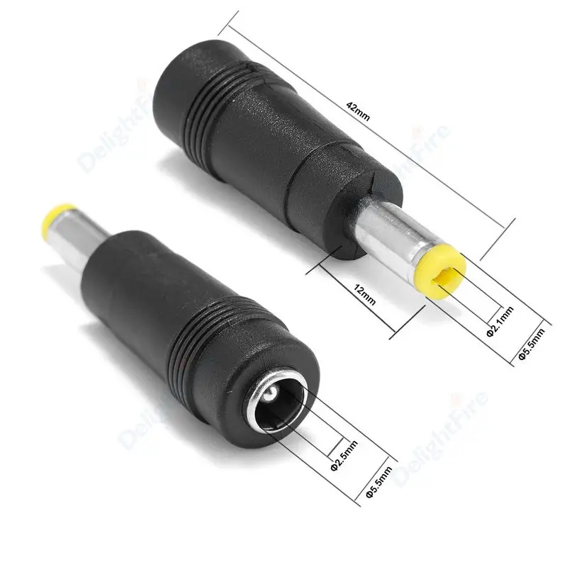 Convertidor de conector de alimentación CC, enchufe macho hembra, 5,5, 2,1mm, 2,5mm, 3,15mm, adaptador de montaje en Panel de barril para cámara de Audio - imagen 2