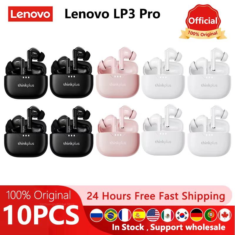 Lenovo LP3 Pro Auriculares Inalámbricos Bluetooth HiFi con Micrófono