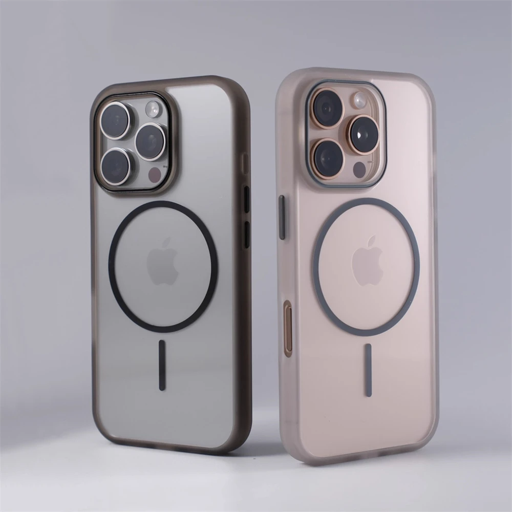 Funda transparente a prueba de golpes para Magsafe, funda transparente con carga inalámbrica magnética para iPhone 17 Air 16 Pro Max 15 14 13 12 - imagen 2