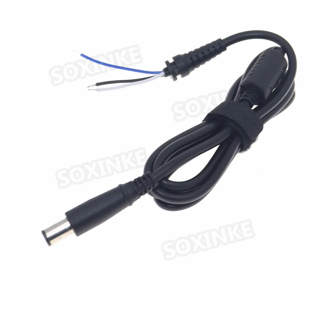 Cable adaptador de corriente con enchufe de punta DC 7,4x5,0mm/7,4mm x 5,0mm con 3 pines para cargador de ordenador portátil HP Dell, fuente de alimentación, Cable CC de 1,2 M - imagen 4