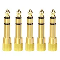 5PCS 6.35mm to 3.5mm