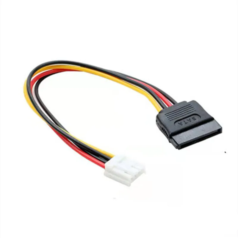 Cable de fuente de alimentación HDD SATA, 4 pines, tipo pequeño a 15 Pines, 20AWG, para Industrial, todo en uno, HD, Mini PC, PDD