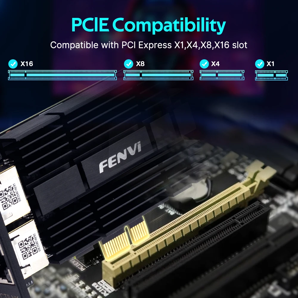 Tarjeta de red FENVI PCI-E a RJ45 para I226 PCI Express RJ45 Gigabit Ethernet LAN 2,5G 2500Mbps adaptador WiFi para PC de escritorio - imagen 2