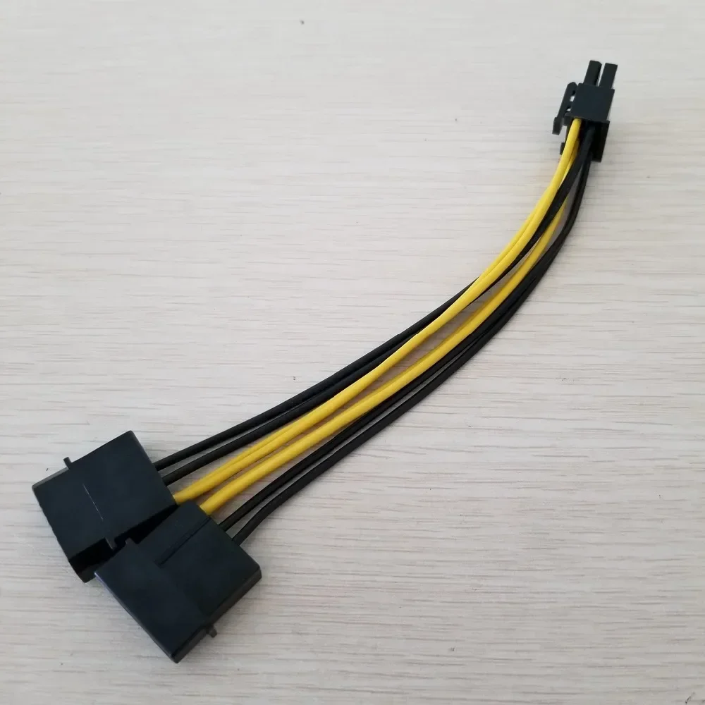 Cable de alimentación Servidor de PC Interno Dual 2 IDE Molex a CPU Cable convertidor de 8 pines Cable 18AWG 15cm - imagen 4