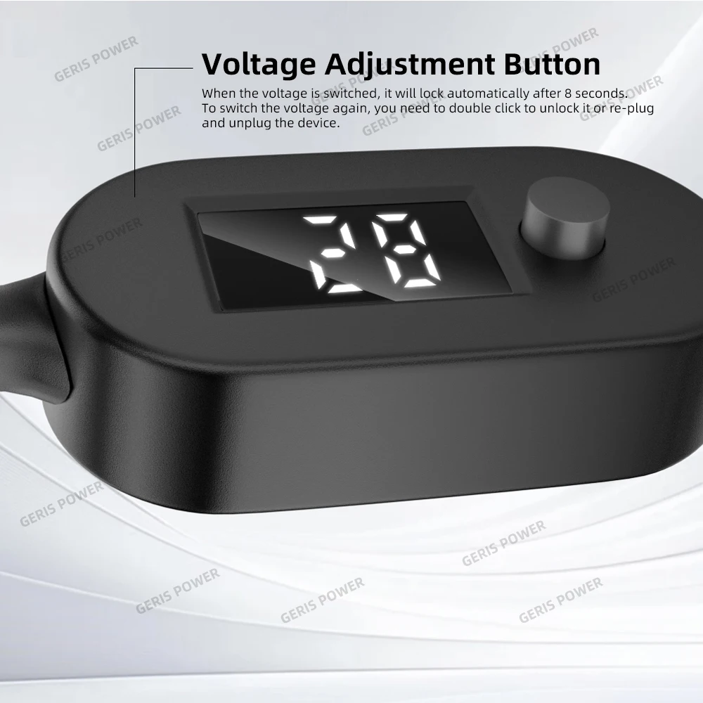 ​ 34 Uds Universal 5,5x2,1mm DC AC adaptador de corriente puntas kits de conectores 140W PD USB C a 5,5X2,5mm 5V-28V Cable de voltaje ajustable - imagen 4
