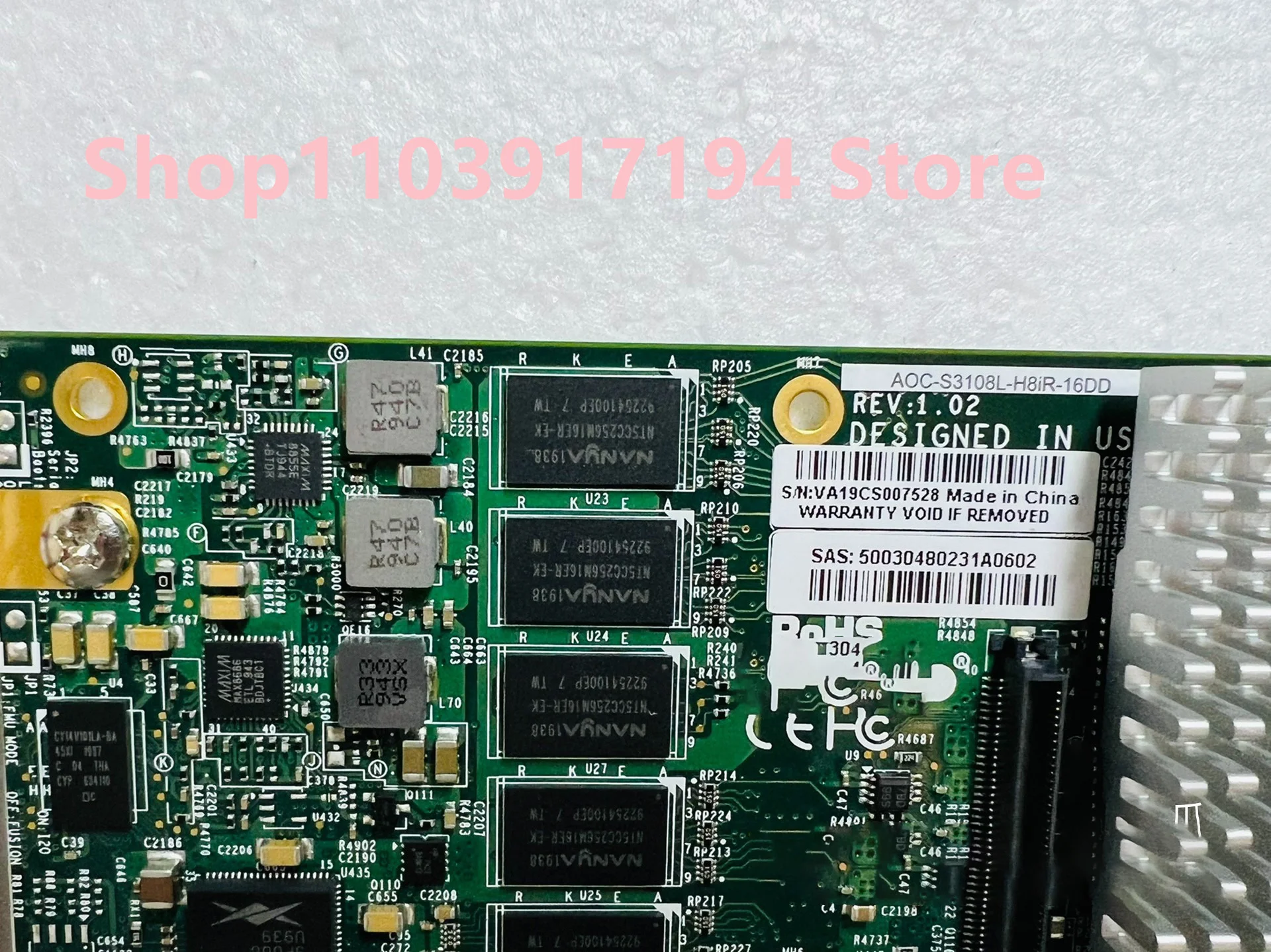 Adaptador RAID interno SAS AOC-S3108L-H8IR-16DD - imagen 2