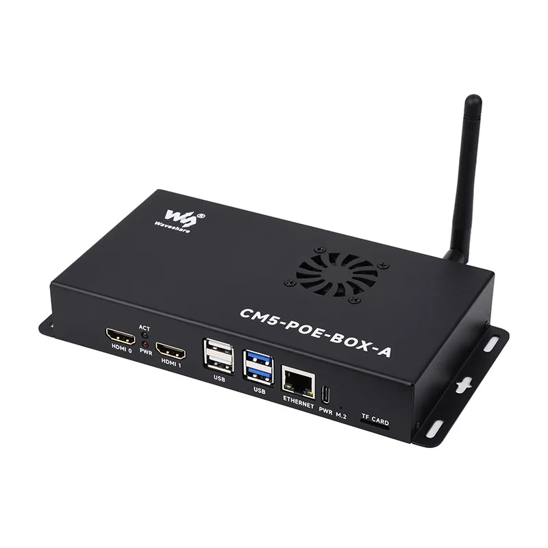 Placa de expansión CM5 IO con función PoE compatible con todos los módulos de cómputo 5 variantes opcionales con estuche para Raspberry Pi - imagen 3