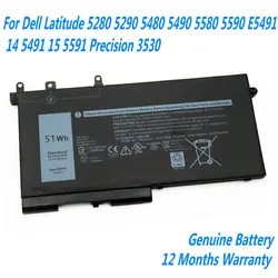 Batería Dell Latitude 5280–5591 y Precision M3520/M3530 51 Wh