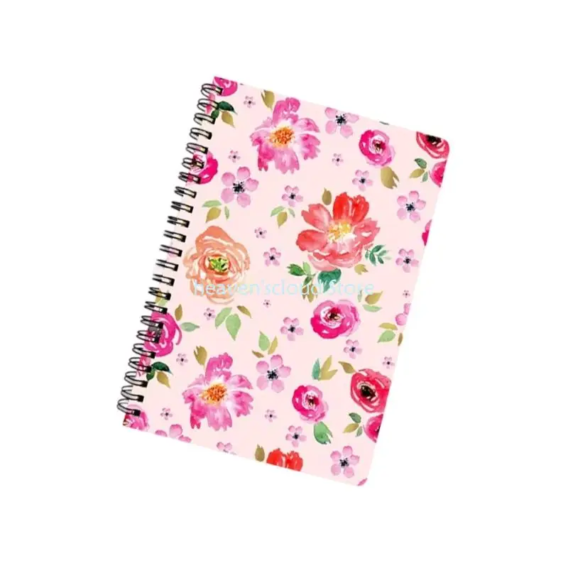 Y88B A 5 Notebook 5 Journal Grueso cuaderno papel Spirals Notepads Papelera papelería - imagen 2