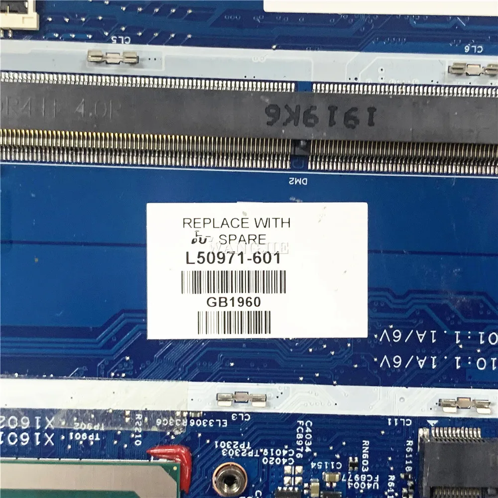 18741-1 448.0GC02.0011 para la placa base del ordenador portátil HP X360 15-DQ L50971-601 L53072-601 L50973-601 I3 I5 I7 CPU 100% completamente probado - imagen 3