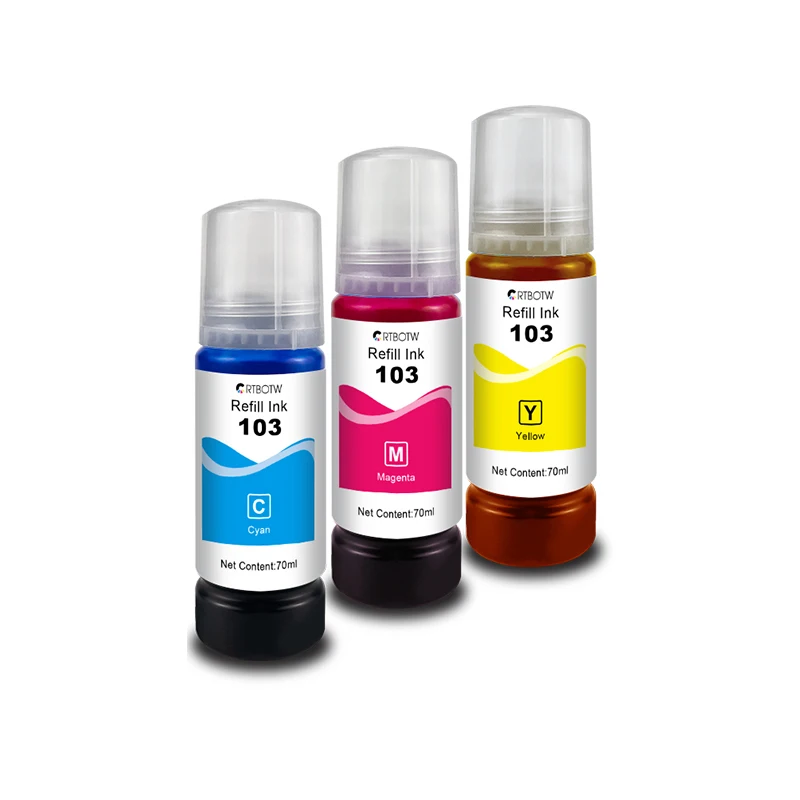 Tinta de tinte 103 para impresora Epson Ecotank T 104, repuesto CISS Compatible con tinta T103 L3150 l3110 L1110/L3111/L3156/L3160/L5190 - imagen 4