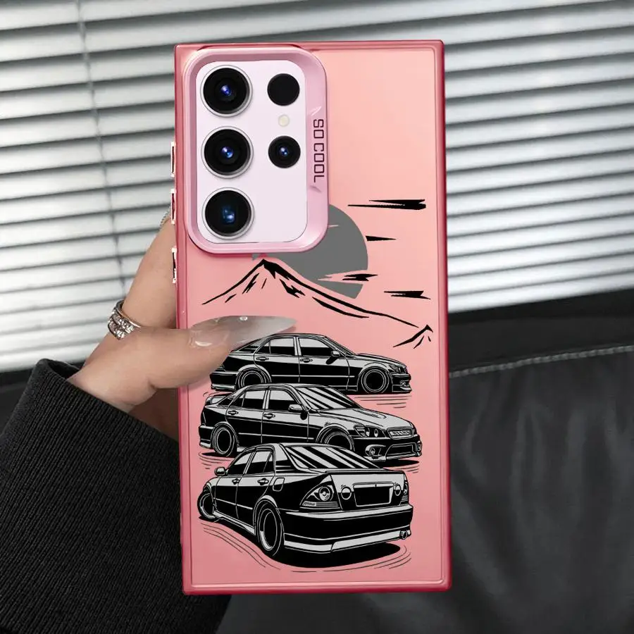 Funda trasera de teléfono para Samsung Galaxy S21 S25 Note 20 Ultra S22 S24 FE S23 S23 S20 Plus coche de deriva japonés - imagen 2