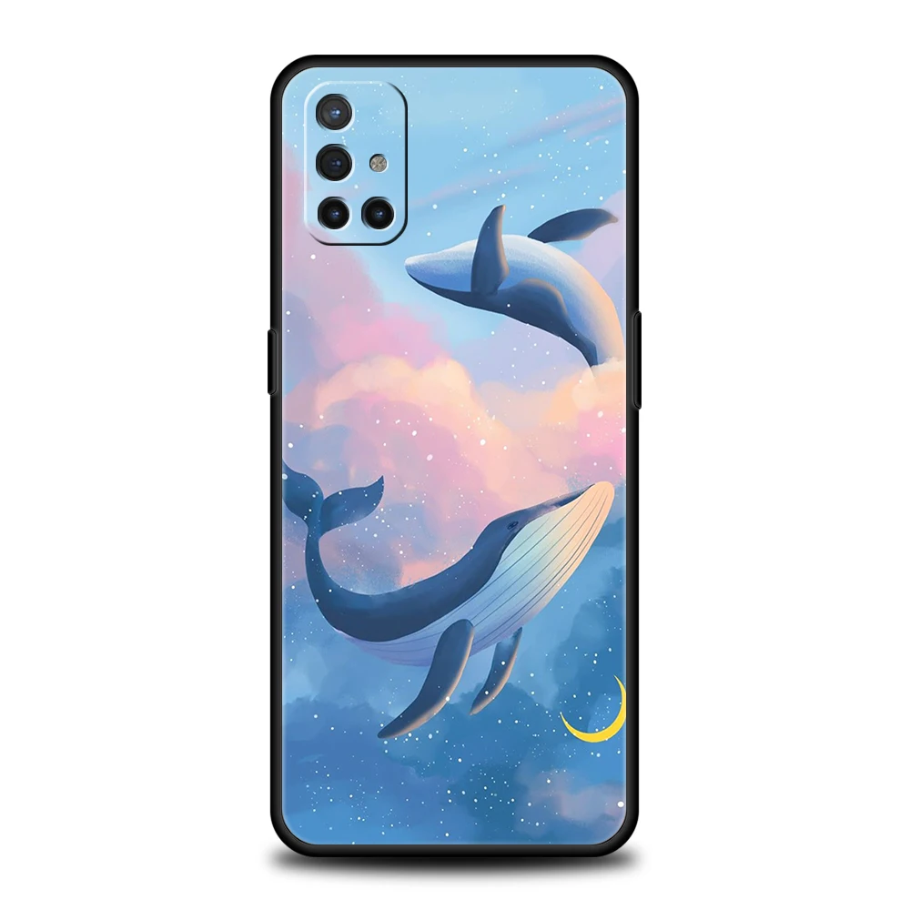 Funda de teléfono para OnePlus 13 12 11 10 9 Pro 9T 13R 12R 10R 9RT 10T 8T 8 Nord 2T CE 2 3 5G N30 cubierta delfín ballena pareja emparejada - imagen 2