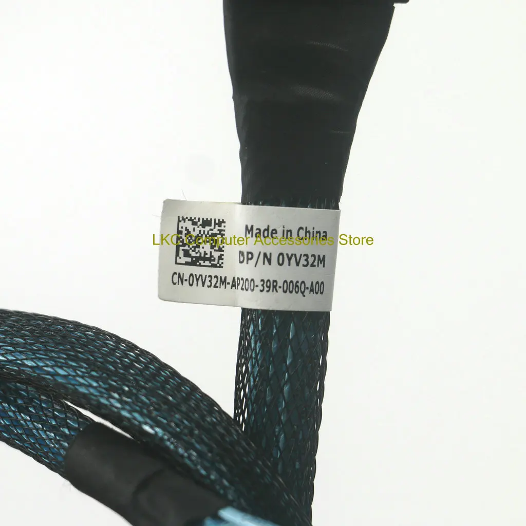Nuevo para Dell PowerEdge R7525 R6525 R750 servidor disco duro plano posterior cable de conexión de datos YV32M 0YV32M CN-0YV32M Cable SAS - imagen 2