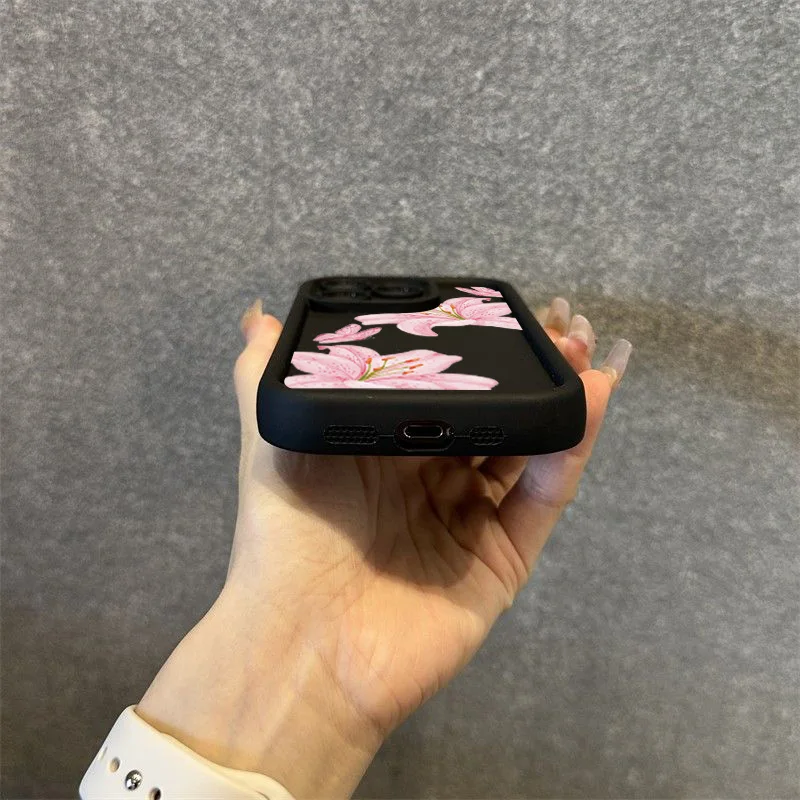 Funda para Xiaomi Redmi Note 14 13 12 11 Pro Plus 12S 11S 10S 10 Redmi 13C 12C 14C 4G 5G funda de teléfono con patrón de flor de hibisco rosa - imagen 3