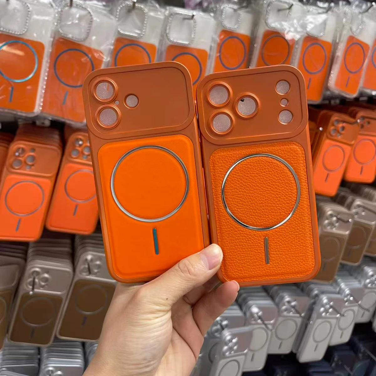 Funda transformada en la serie 17 para iPhone 17 16 15 14 13 Pro Max, funda Mag-safe magnética de cuero PU, carcasa completa para cámara - imagen 5