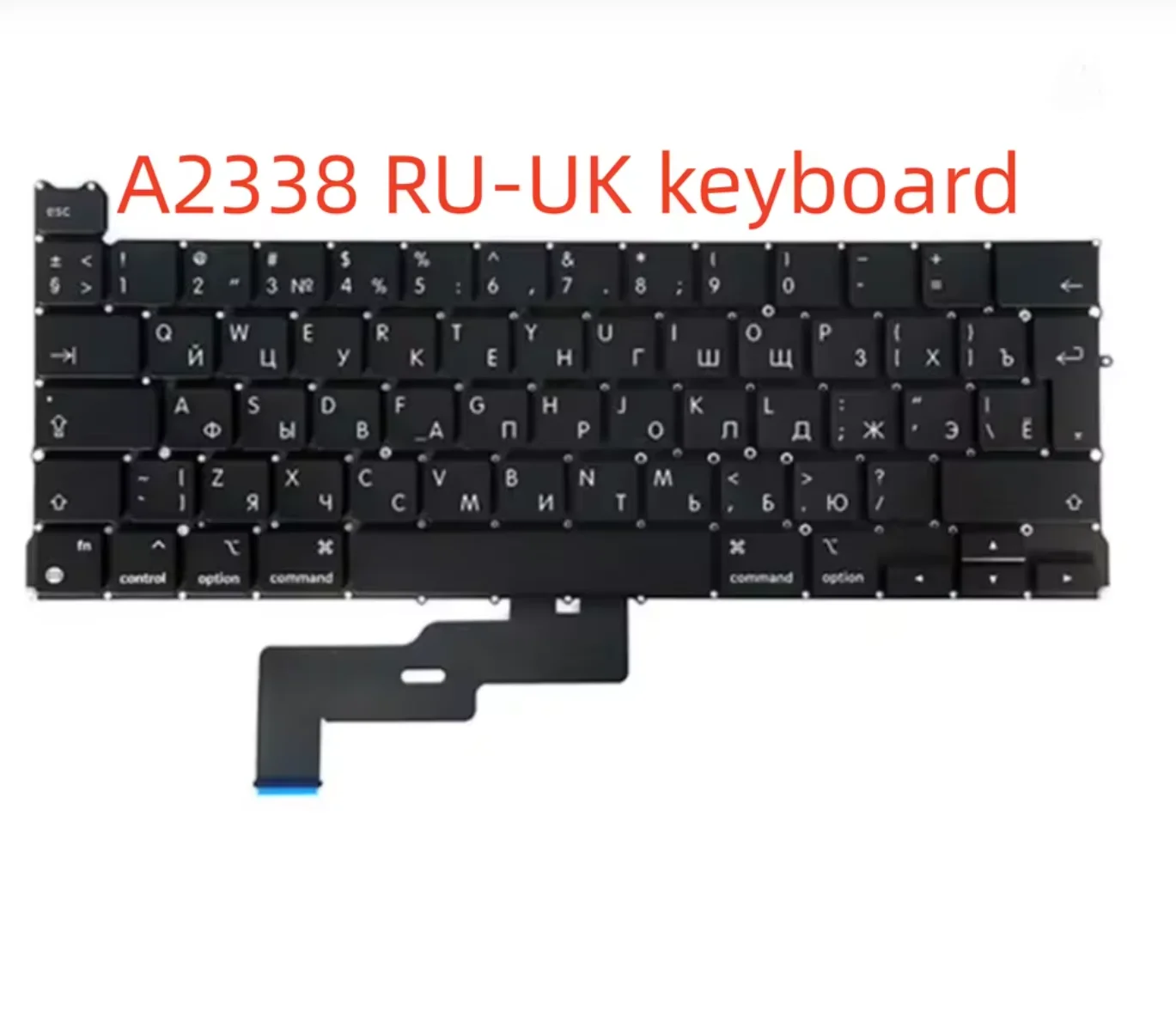 Nuevo teclado para ordenador portátil A2338 para Macbook Pro Retina 13 "M1 M2 A2338 reemplazo de teclado RU UK FR SP IT GR SE diseño 2020 2022 año - imagen 3