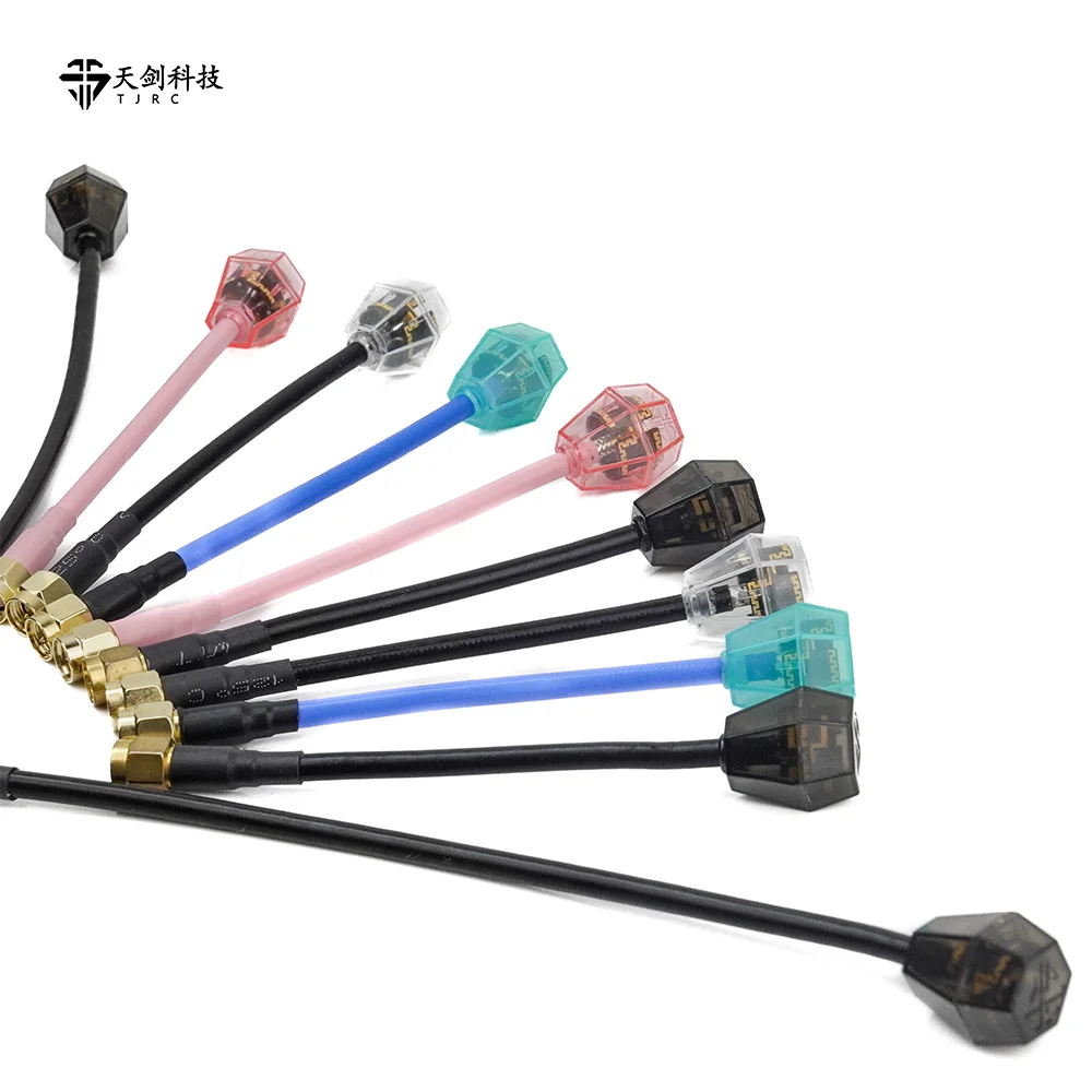 Antena TJRC FPV 5,8G LHCP 100mm 180mm SMA FPV antena con adaptador UFL compatible con transmisión O4 PRO para Dron de largo alcance FPV - imagen 2