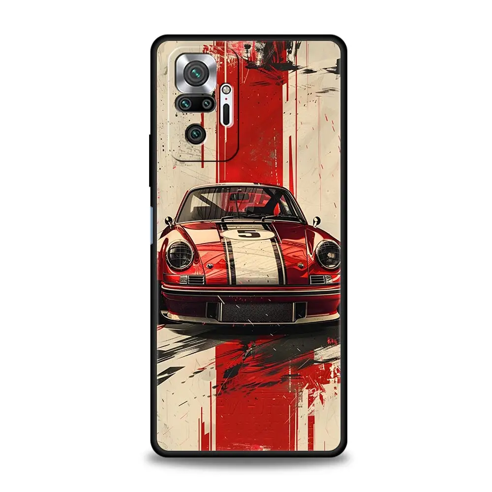 Funda de teléfono para Xiaomi Redmi Note 14 13 12 5G 11 10 Pro Plus 4G 9S 9 14C 13C 12C 10C 9C 9A cubierta suave JDM Tokyo Drift Sports Car - imagen 4