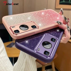 Funda silicona Huawei P30 Pro con purpurina y protector cámara
