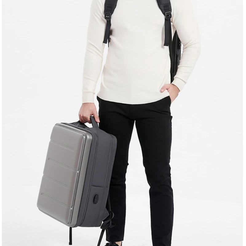 Mochila viaje para ordenador portátil con capa protectora acolchada y cómoda funda para carrito para viajar fácilmente - imagen 5