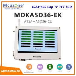MDKA5D36-EK-C70 1024*600 tapa TP TFT LCD, SAMA5D36 ATSAMA5D36 Cortex-A5, 256MB DDR2,Dual Ethernet, 6xUART, WIFI, cámara OV7725, QT