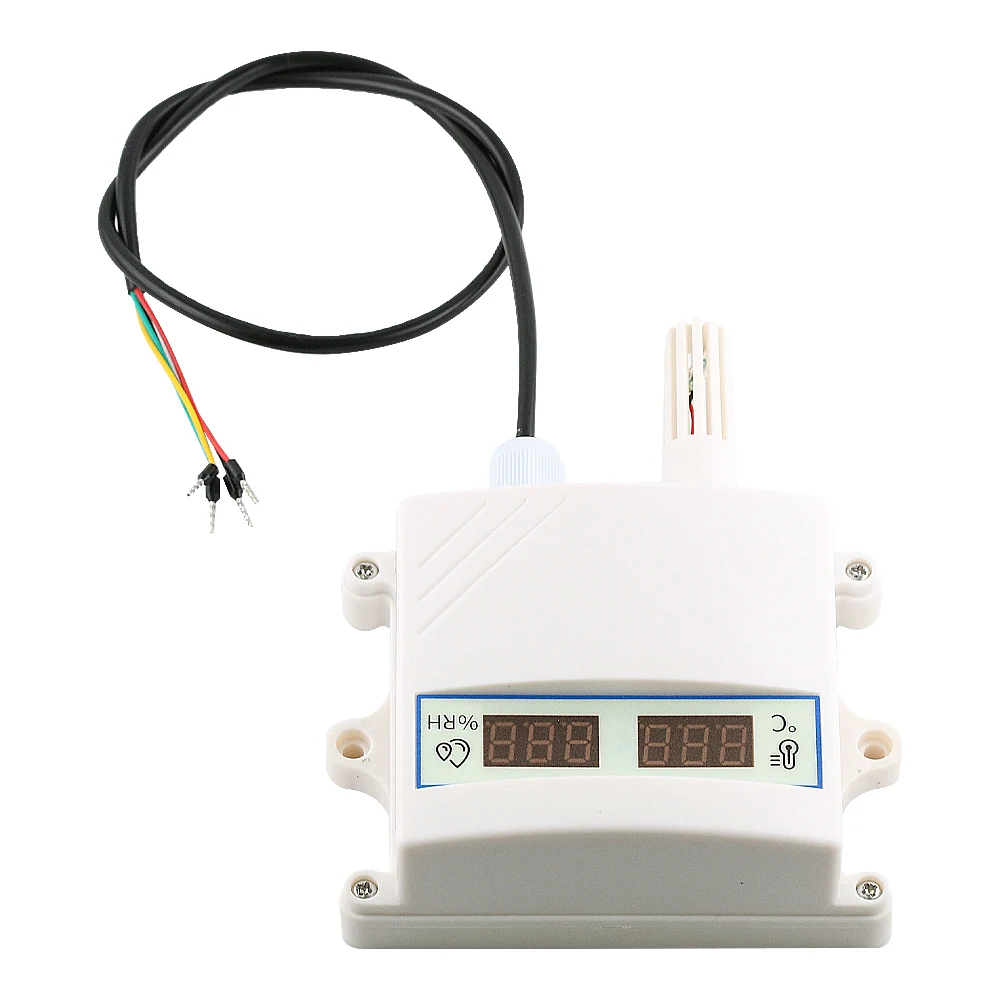 Sonda de Sensor de temperatura y humedad con transmisor de pantalla Digital, RS485, analógico, 0-5V, 0-10V, 4-20Ma, impermeable - imagen 3