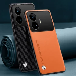 Realme GT Neo5 SE - Funda Cuero PU Lujo y Silicona Mate Protección