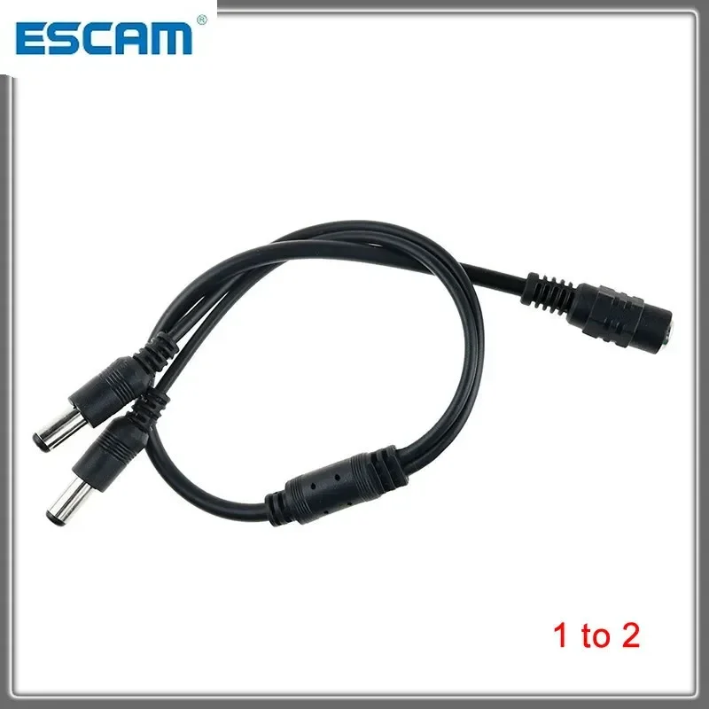 Cable de alimentación CC, adaptador divisor de enchufe, 1 hembra a 2,3,4,5,6,8 macho para cámara CCTV de seguridad, tira LED, 1 Uds.