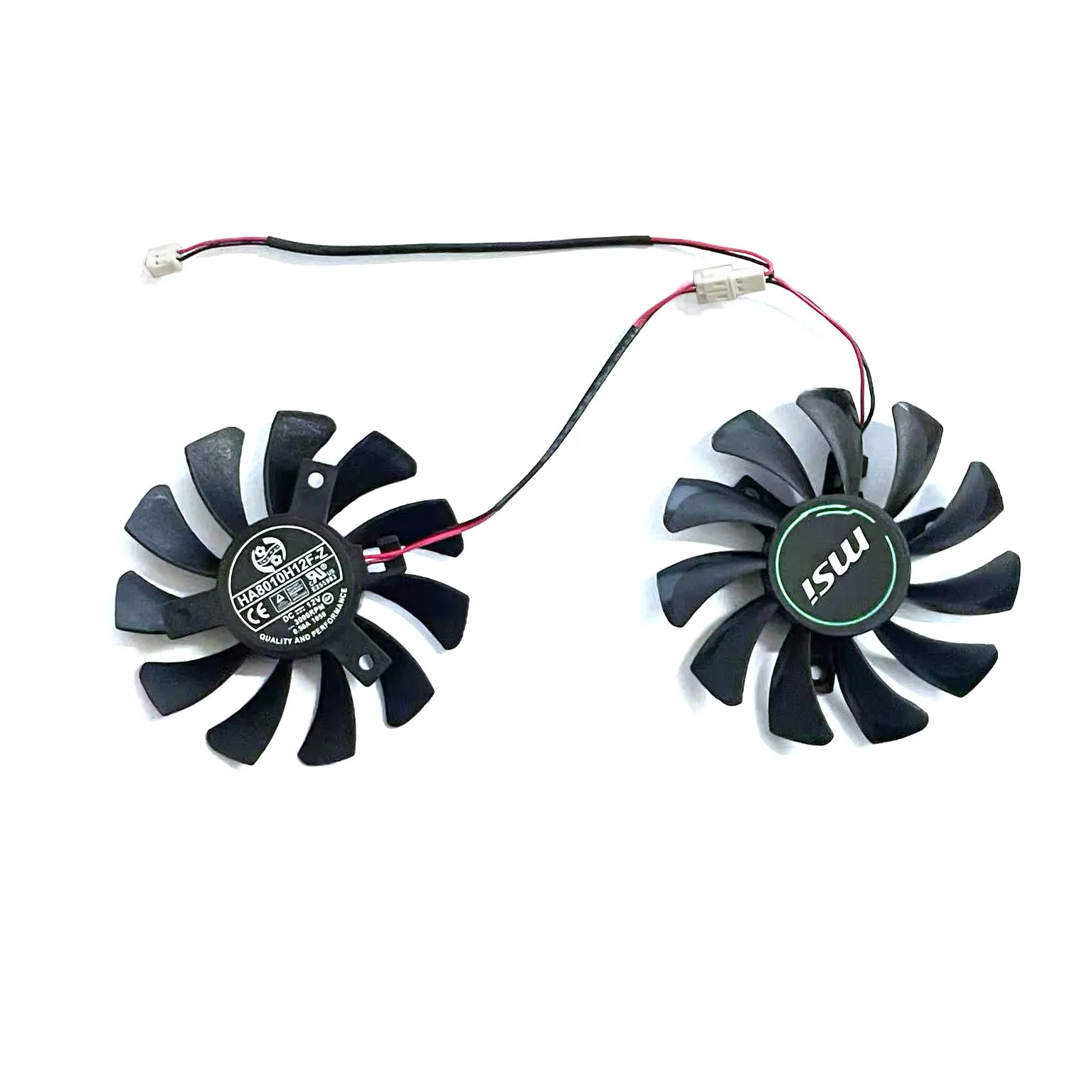 HA8010H12F-Z ventilador GPU GTX1650 de 2 pines para ventilador de tarjeta gráfica MSI GEFORCE GTX 1650 Super Ventus XS