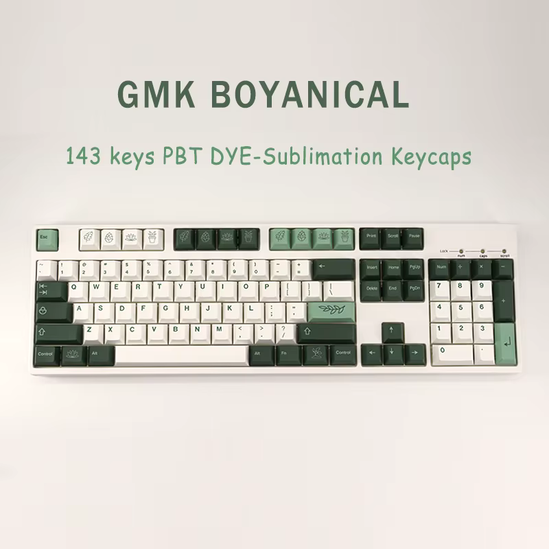 GMK Teclas PBT Botánicas perfil cereza MX Teclado Mecánico