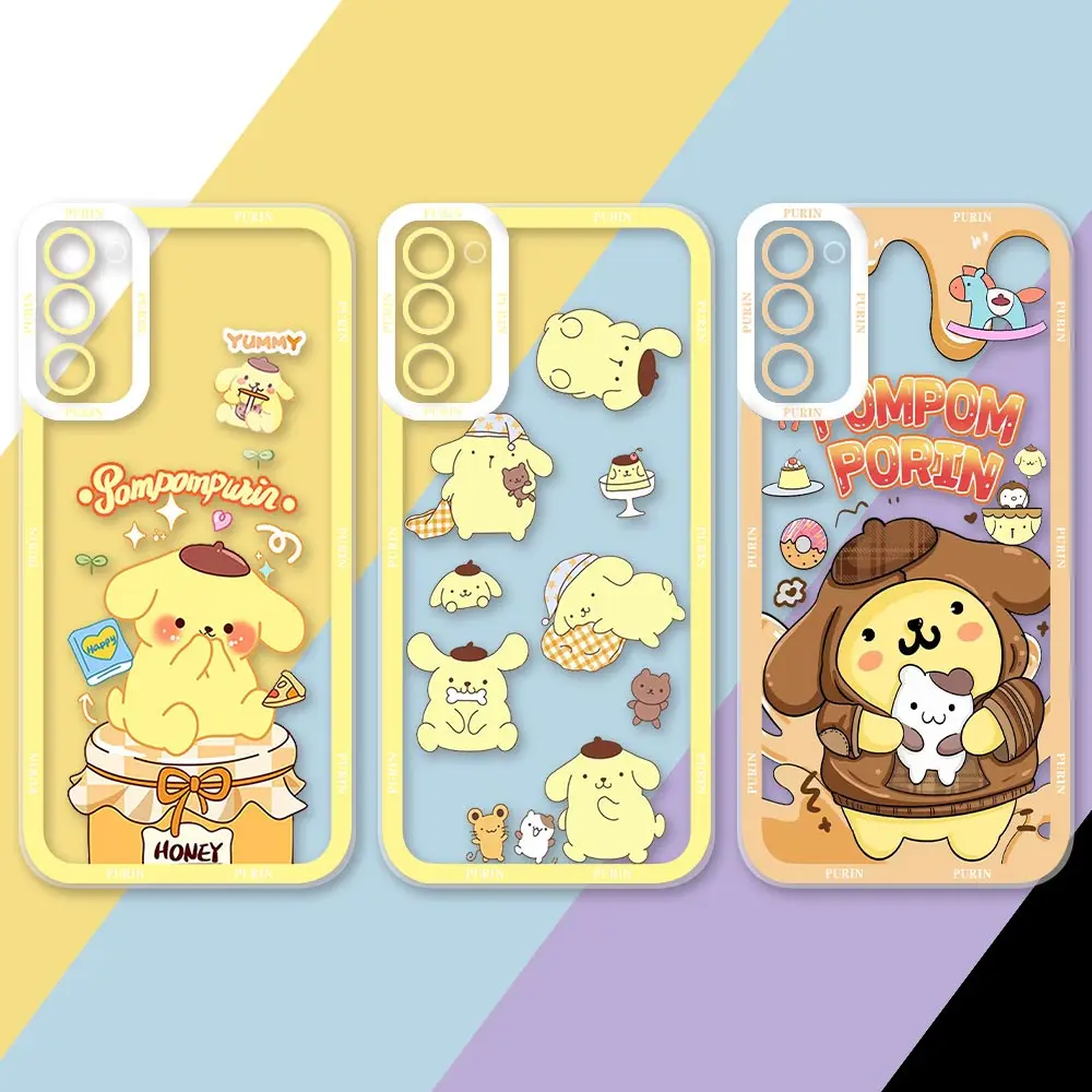 Funda de bebé con pompón para móvil, carcasa de Anime para Samsung Galaxy A73, A72, A71, A53, A52, A51, A50, A42, A33, A32, A31, A30, A23, A22, A21S, A20S, A13, A12