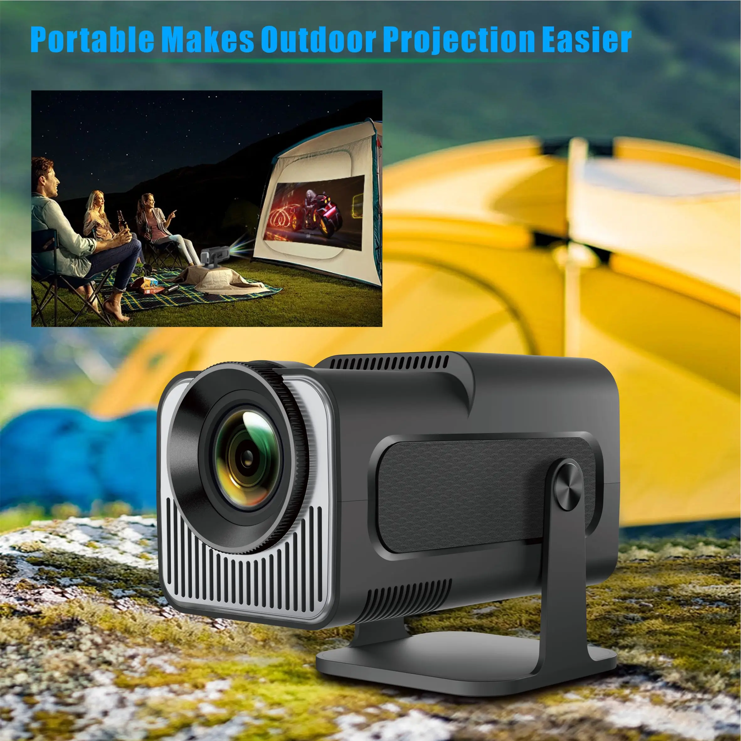 Proyector Woopker HY320 Mini actualización Android 11 compatible con 4K nativo 720P 300ANSI Wifi6 BT5.0 proyector portátil para usuarios domésticos - imagen 5