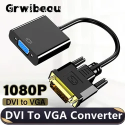 Adaptador DVI a VGA Macho-Hembra para Monitor y Proyector PC