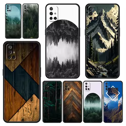 Funda OnePlus de Madera Geométrica Forestal para Móviles