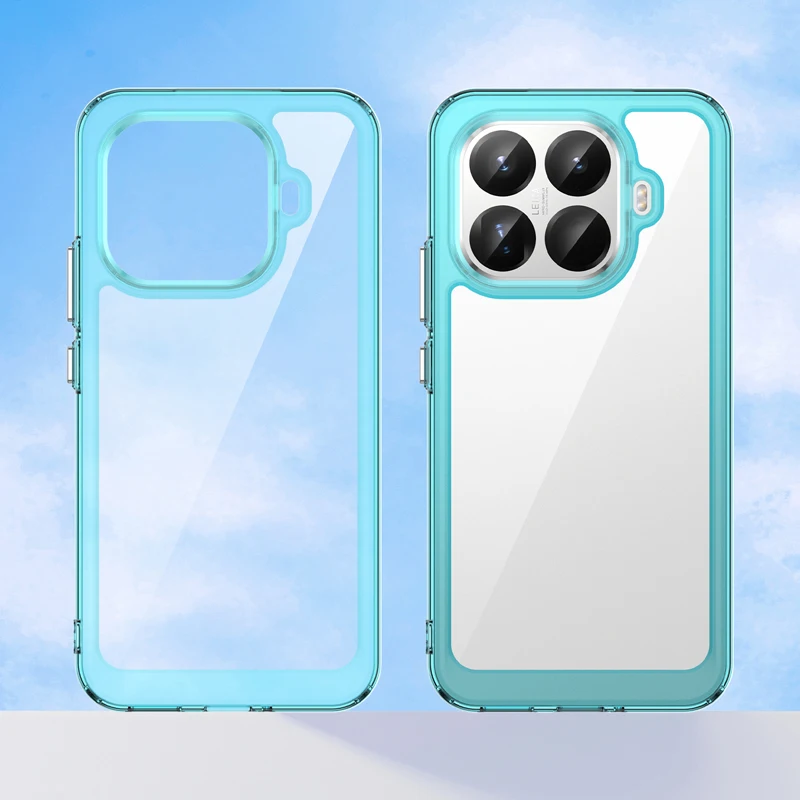 Para Xiaomi 15T,15T Pro funda ELVEV Airbags anticaída TPU cubierta dura de teléfono transparente para PC - imagen 4