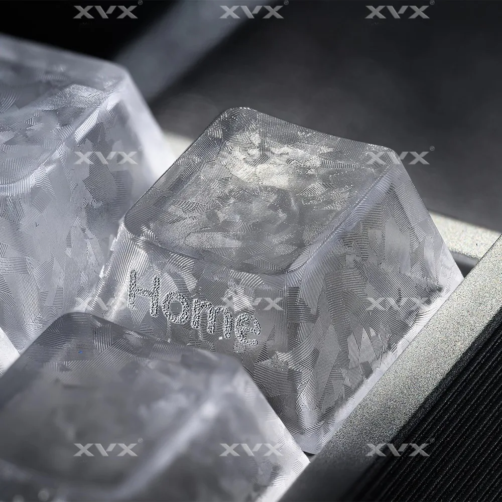 Teclas con textura de carbono hielo, tapa de teclado con perfil de cereza de PC personalizada Simple para regalo de teclado mecánico - imagen 3