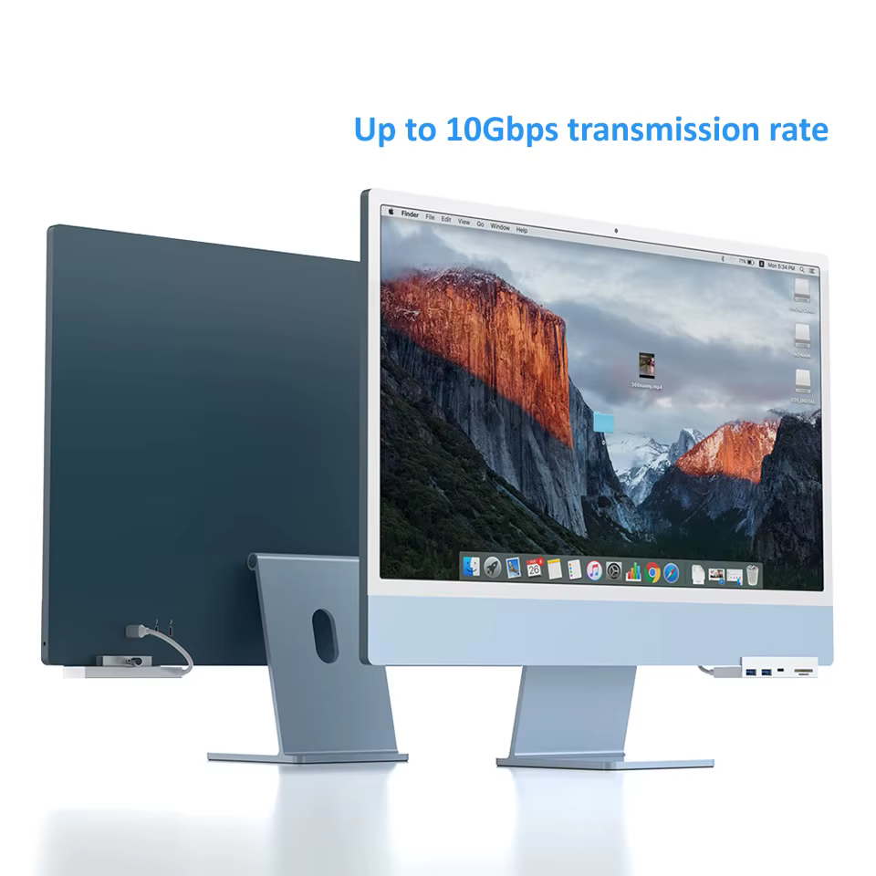 Hub USB-C Aluminio para iMac 2020-2022 – 5 Puertos con Ranura SD - imagen 4