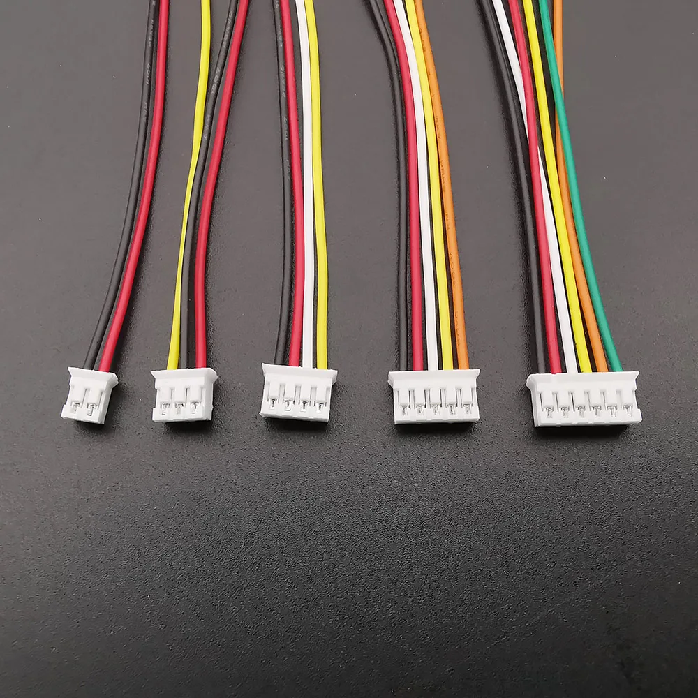 5/10 pares Micro JST PH 2,0 2P 3P 4P 5P 6Pin macho hembra enchufe Cable conector 26AWG 100mm - imagen 4