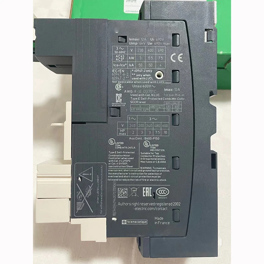 LUB12 Nueva base de alimentación estándar de protección del motor 12A - imagen 4