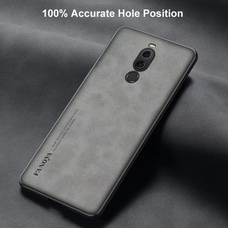 Funda de teléfono de cuero PU de lujo para Meizu X8, cubierta trasera de silicona mate, funda de protección completa a prueba de golpes para MeizuX8 Coque - imagen 4