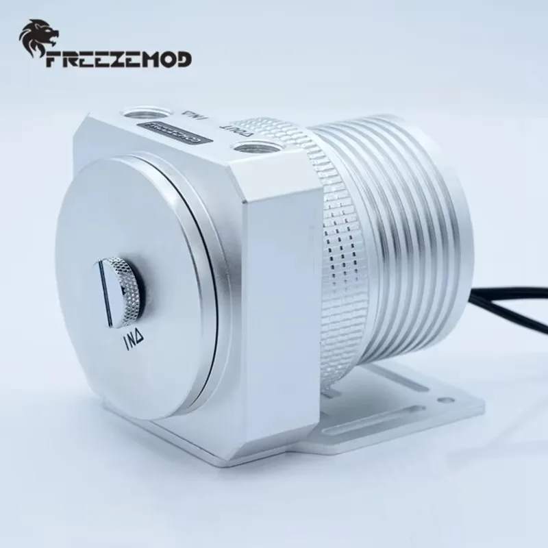 FREEZEMOD enfriador de agua de computadora bomba de suspensión magnética cubierta de bomba de metal completa armadura control de temperatura PWM 1100L. PU-JTD5 - imagen 3