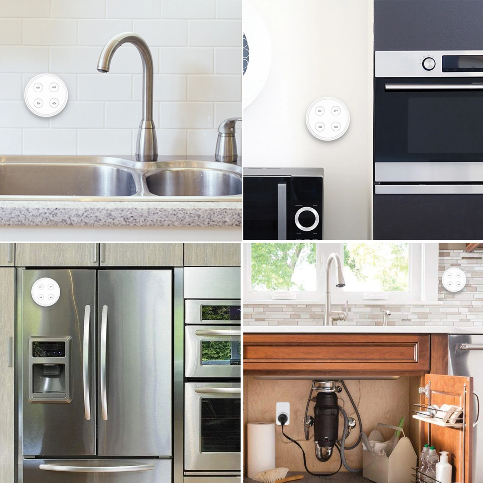 LoraTap-enchufe inalámbrico RF868Mhz KR para triturador de basura, molinillo de residuos de alimentos, Control remoto, temporizador de 30,60s, fácil instalación - imagen 4