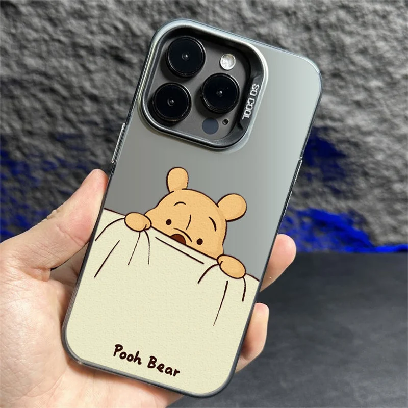 Bonita funda Winnie Bear Pig para Vivo V30 V29 Lite V25 V21E V25E V20 V23 V27 Pro V23E V27E Y02 Y03 Y75 Y91C Y100 Y30 Y93 Y91 Y95