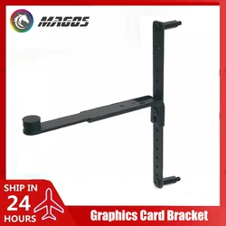 Soporte para GPU de tipo oculto, soporte para tarjeta de vídeo Soporte de metal ajustable en altura Soporte para placa base ATX EATX