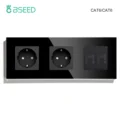 Double Sockets Black