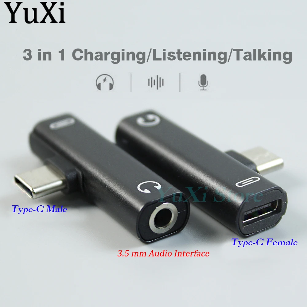 Convertidor USB tipo C a conector de 3,5mm, adaptador de Audio para auriculares macho a hembra, adaptador auxiliar de 3,5mm, convertidor de auriculares, 1 ud. - imagen 3