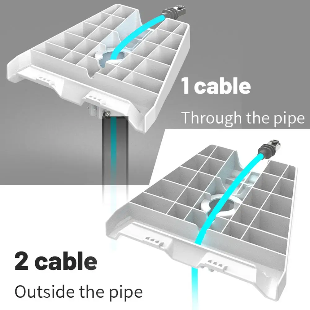 Adaptador de tubo para Starlink Gen 3, tubo redondo ABS, soporte de montaje en poste para placa Starlink V3, accesorios de soporte de montaje en techo - imagen 5