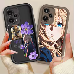 Violet Evergarden Cover For Xiaomi Poco X3 X4 X5 X6 X7 C65 C75 M4 M5 M5S F6 F4 F5 Pro GT NFC Eye Ladder Phone Case
